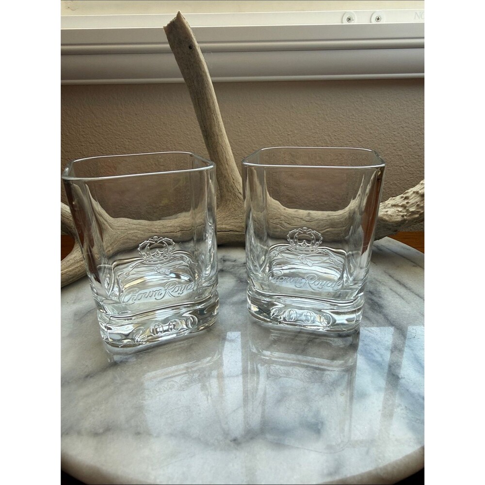 Vintage 2000's Crown Royal Glasses